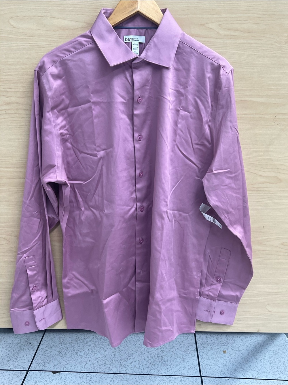 Bar III Men's Purple Dress Shirt